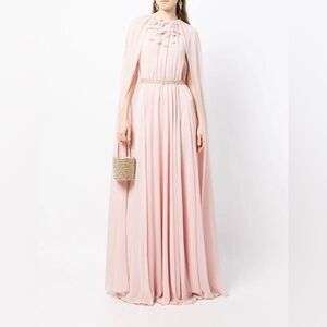 Sachin And Babi New Belladonna Cape Gown In Pink Size 8 $1,195.00